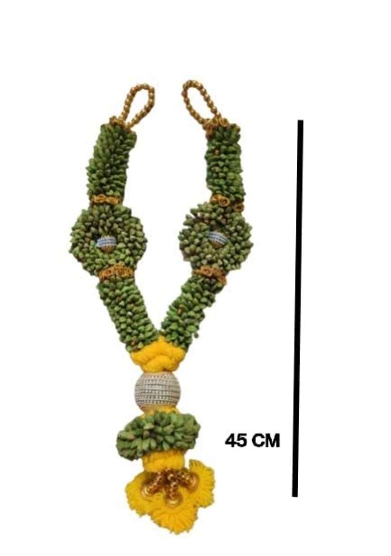 Elaichi Mala Elakkai Malai Elakulu Mala Cardamom Garland for Photo Frame 1 and Half Feet - Indya