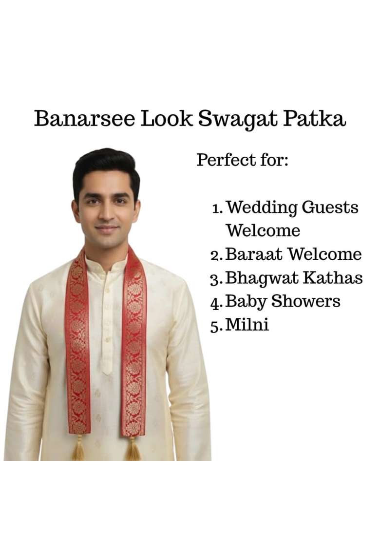 The Cool Grandmom Orange Art Silk Baarat Swagat Mala 30 1Inch Set of 50 - Indya