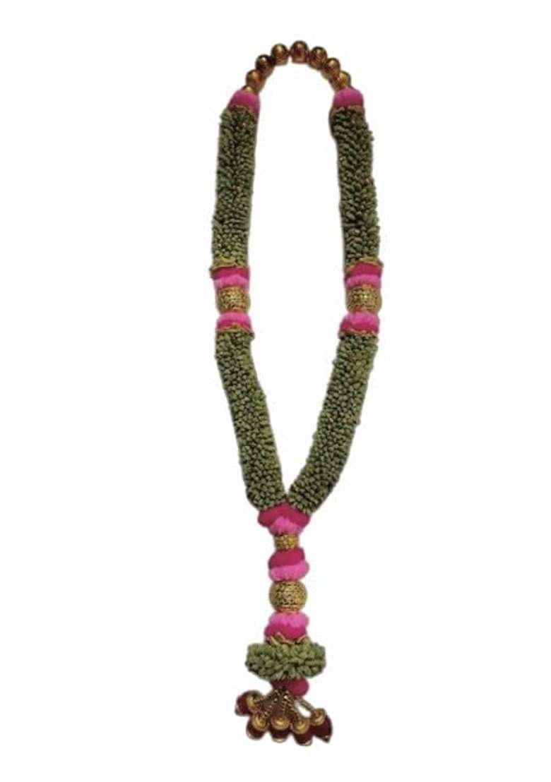 Elaichi Mala Elakkai Malai Elakulu Mala Cardamom Garland 2 and Half Feet Pack of 1 - Indya
