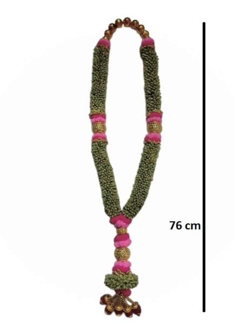 Elaichi Mala Elakkai Malai Elakulu Mala Cardamom Garland 2 and Half Feet Pack of 1 - Indya