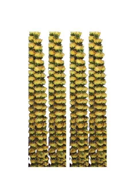 Vaaridhi Rose Flower Garland Hangings 6Ft Long for Wedding Decoration Pack of 16