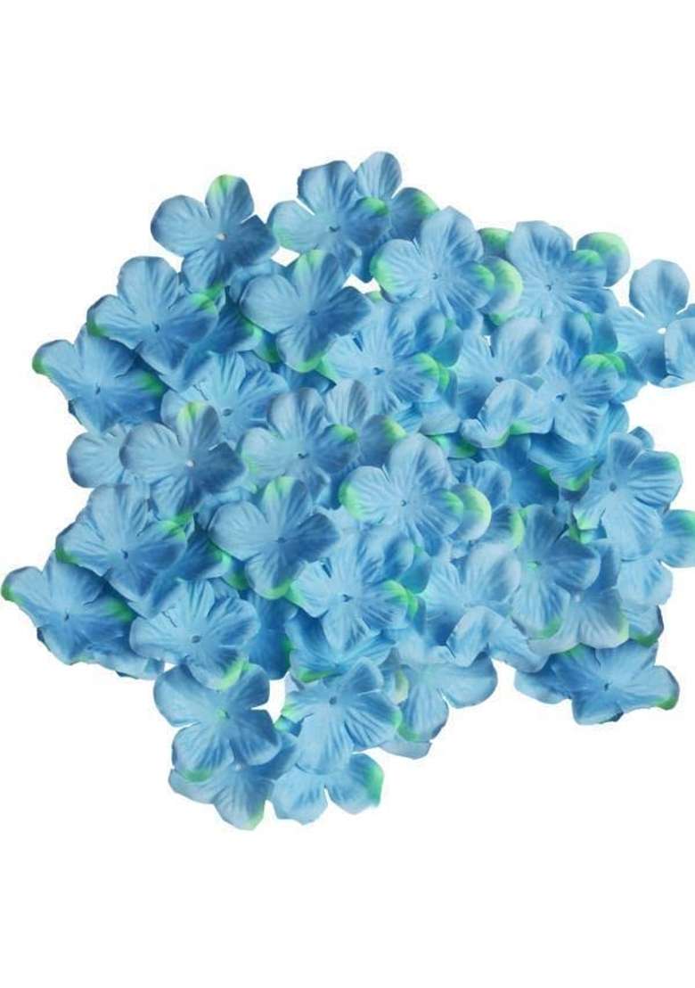 Merishopp 3x500pcs Artificial Rose Flower Petals for DIY Hair Bow Dress Craft Blue - Indya
