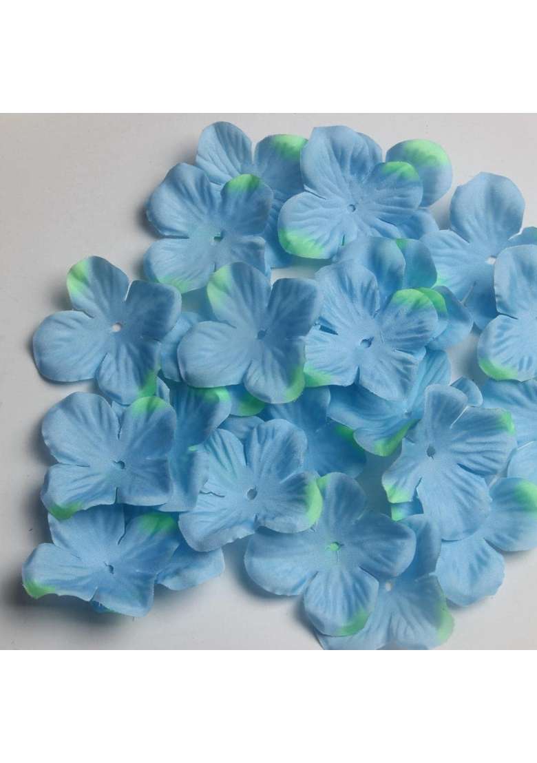 Merishopp 3x500pcs Artificial Rose Flower Petals for DIY Hair Bow Dress Craft Blue - Indya