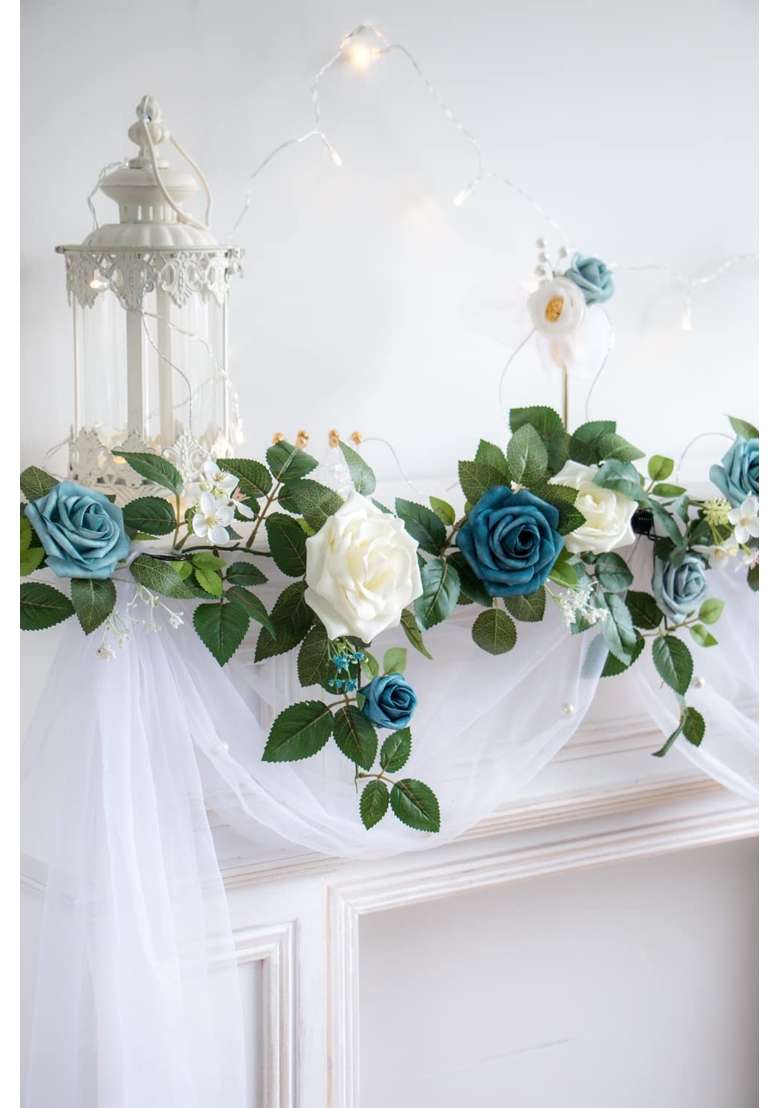 Ponatia 5Ft Handcrafted Artificial Rose Flower Garland - Indya