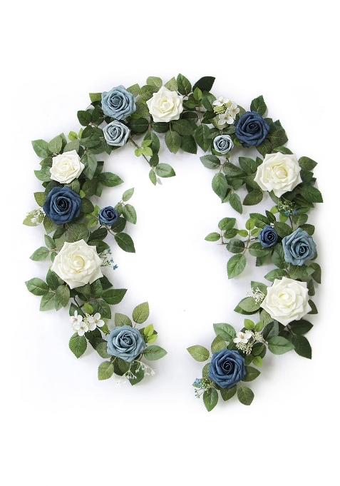 Ponatia 5Ft Handcrafted Artificial Rose Flower Garland
