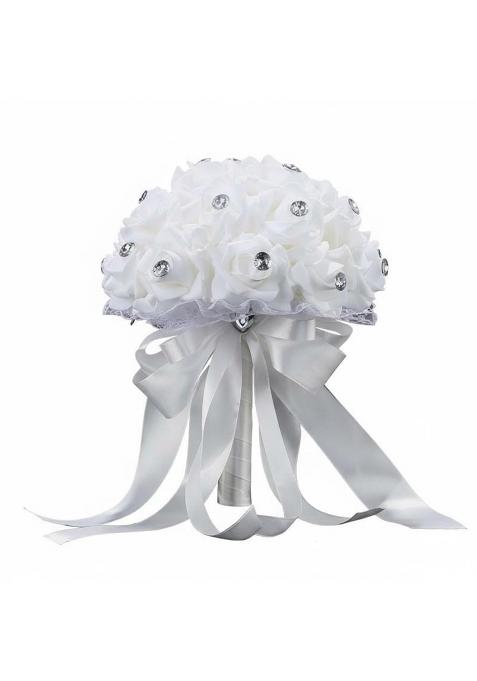 BNF Bridal Floral Arrangement Elegant Design Flower Holding Flowers Long Lasting Lightweight White