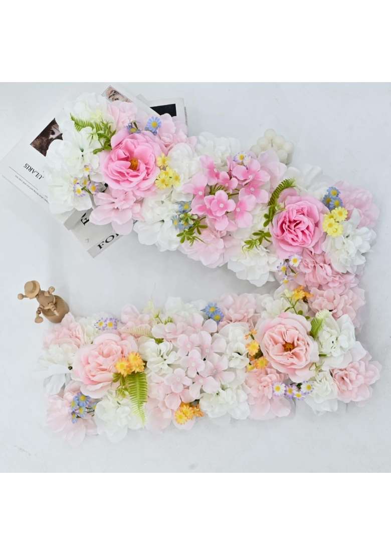 Trendivibe Luxuriant Dahlia Garland with Daisies Full Artificial Flower Garland Reusable Fake Floral Runner - Indya