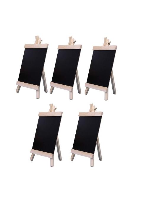The Srdvx 7 20 X 36 CM Premium Artist Wooden Easel Chalk Board Pack of 5