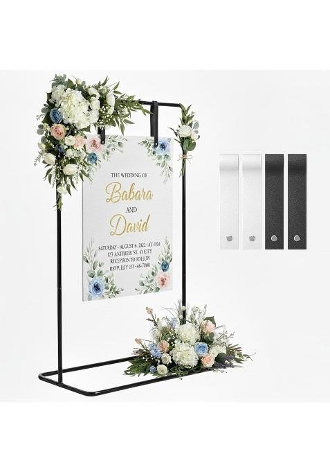 Gmfrxii Wedding Welcome Sign Stand Black Easel