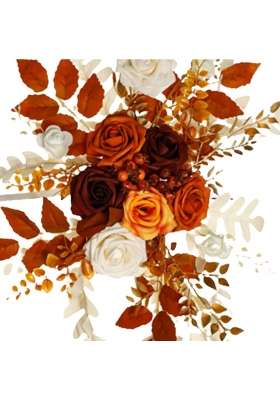 Atorse Ujeavette 2Pcs Welcome Sign Decor Wedding Arch Wreath for Wedding Farmhouse Valentines Orange