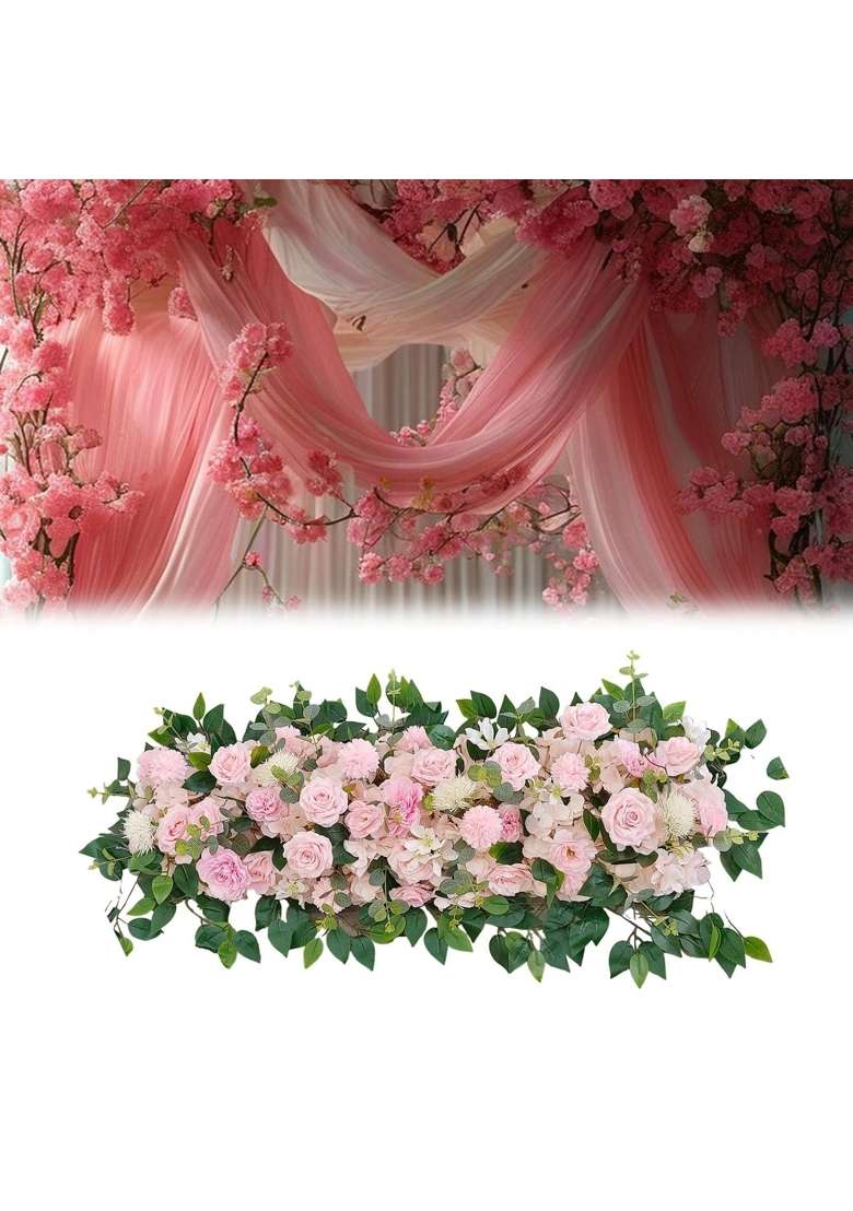 Myaddiction Artificial Wedding Arch Flowers Luxury Welcome Signs for Arch Home Reception Pink - Indya