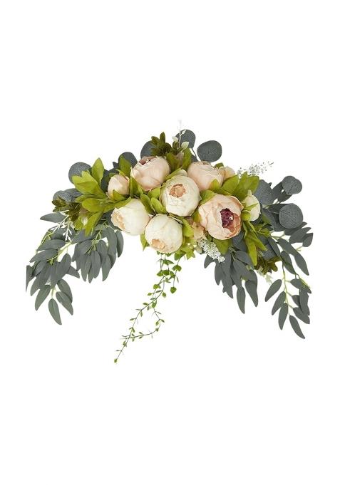 Styleheaven Wedding Arch Flowers Backdrop Arch Decorative for Wedding Party Welcome Sign Champagne Pink