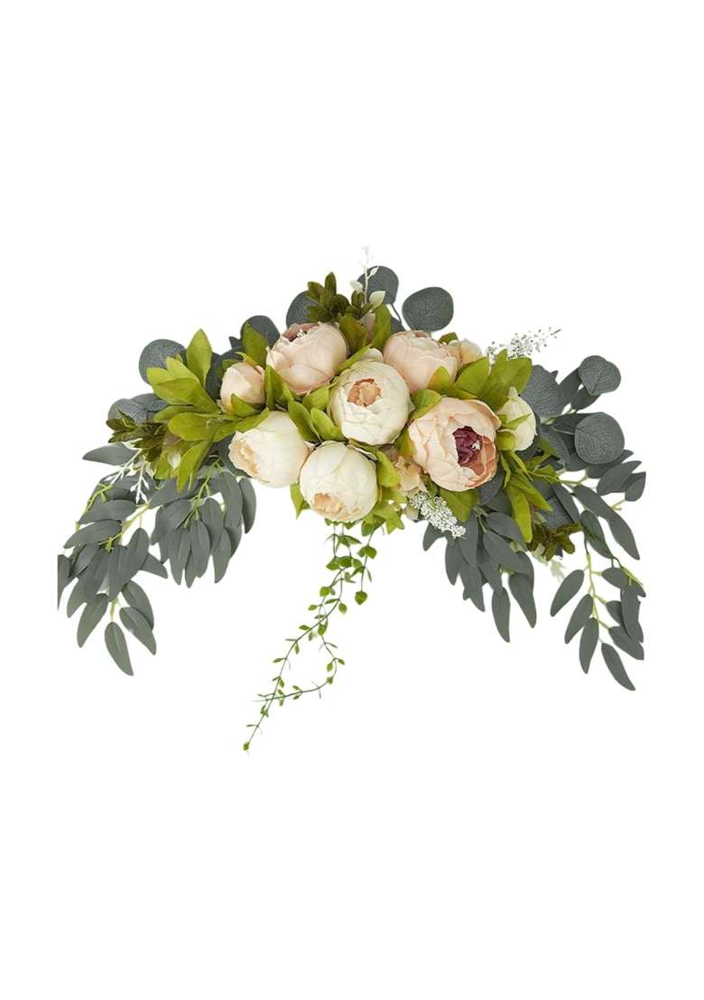 Myaddiction Wedding Arch Flowers Backdrop Arch Decorative for Wedding Party Welcome Sign Champagne Pink - Indya