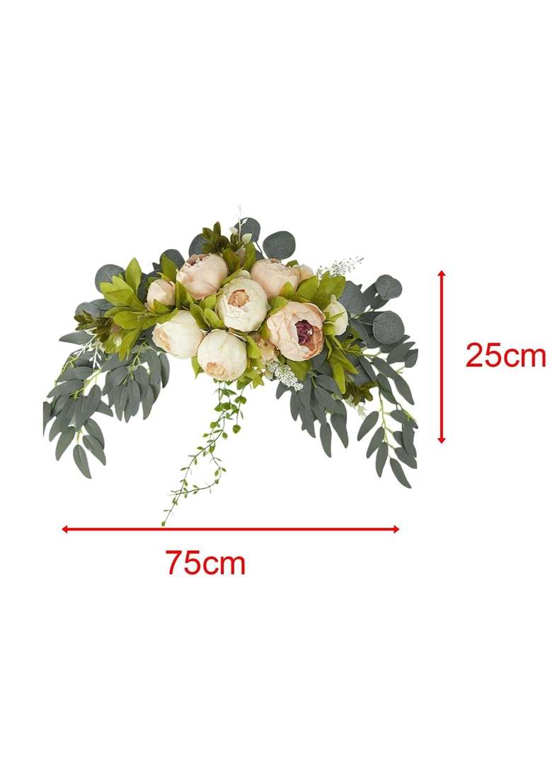 Myaddiction Wedding Arch Flowers Backdrop Arch Decorative for Wedding Party Welcome Sign Champagne Pink - Indya