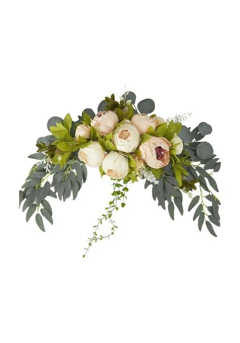 Myaddiction Wedding Arch Flowers Backdrop Arch Decorative for Wedding Party Welcome Sign Champagne Pink