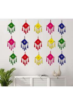 Craftvatika Multicolour Kites Wall Hanging Home Decoration Items Sets Anniversary Birthday