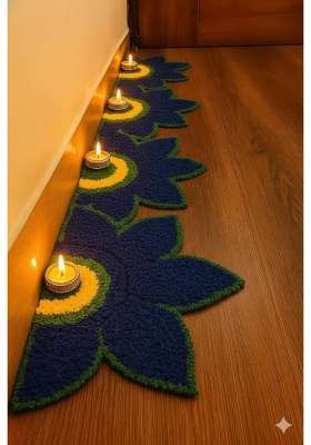 Archus Collection Artificial Flower Wedding Haldi Platter Decoration Petal Rangoli Mat Traditional Flower