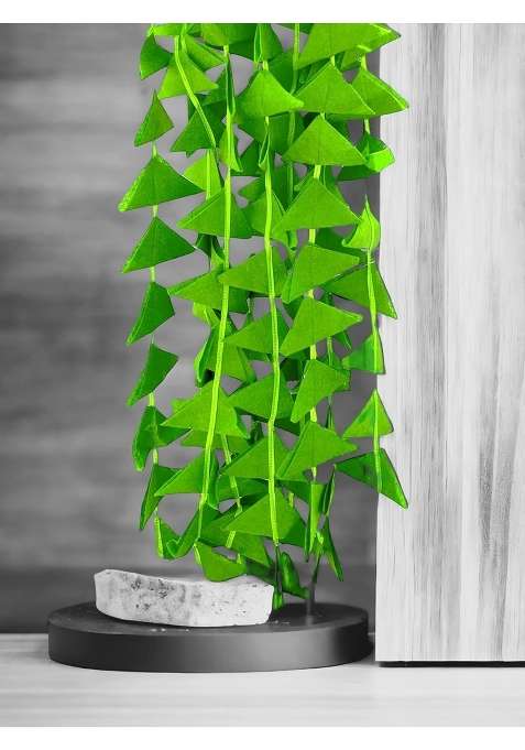 Decorative Triangle Felt Fabric Garlands Handmade 4Ft Hanging Toran Indian for Mehndi Haldi Wedding Pack of 8