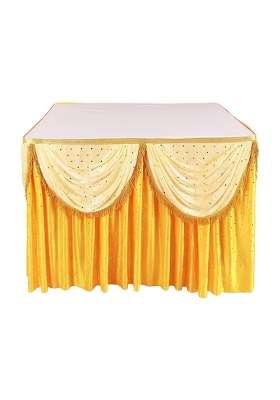 Priyakant Safawala Ganpati Decoration Table Frill Ideas at Home Festival Diwali Ganesh Chaturthi Decoration