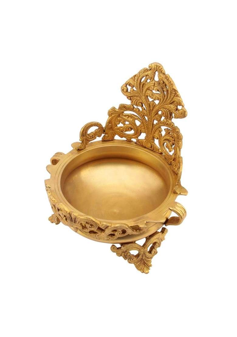 Artvarko Gold Premium Brass Urli Decorative Bowl Traditional Handcrafted Centerpiece for Home Decor - Indya