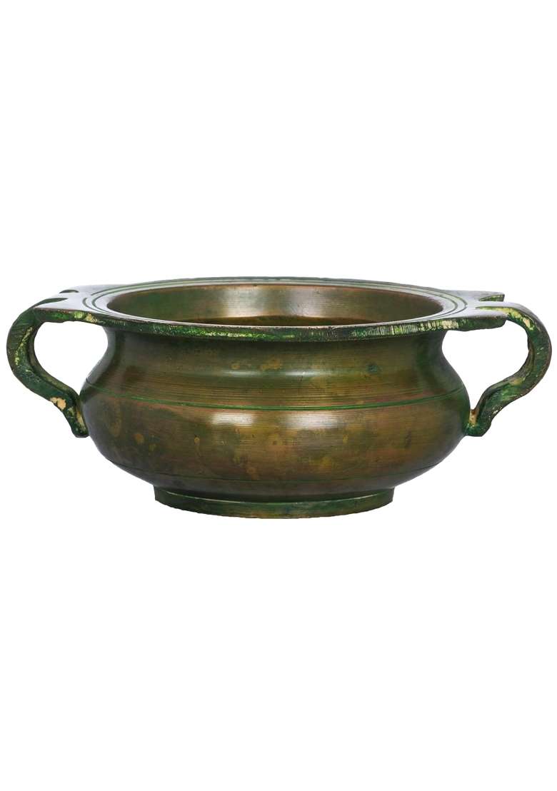 Exotic India Urli Bowl Brass Statue - Indya