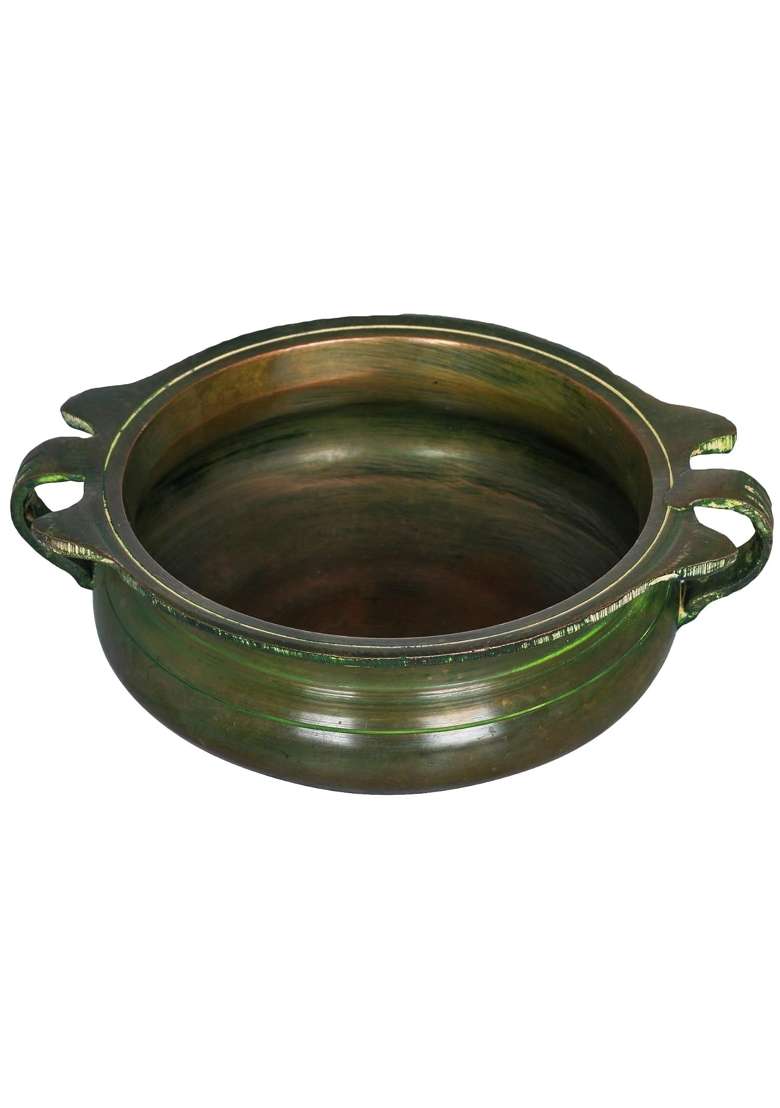 Exotic India Urli Bowl Brass Statue - Indya
