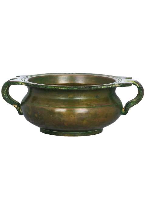 Exotic India Urli Bowl Brass Statue