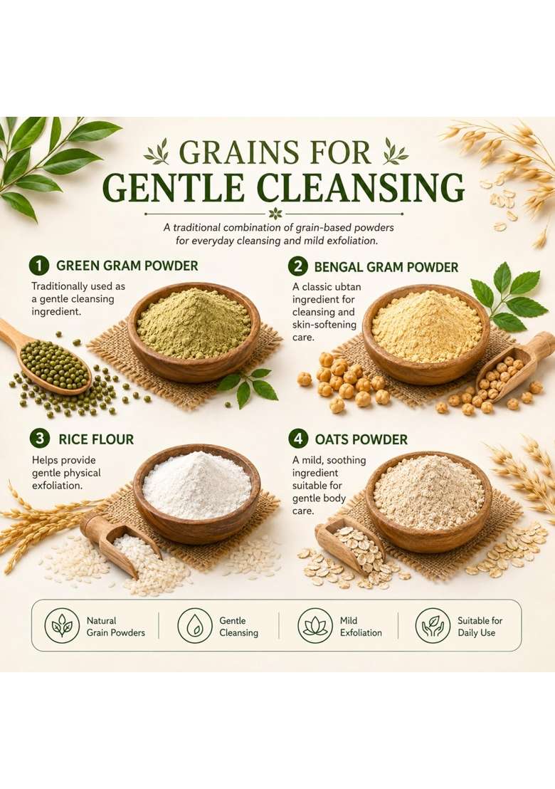 Orgaherbs Sunnipindi Herbal Nalangu Maavu Ubtan Bath Powder for Skin 3 in 1 Body Scrub Face Pack and Mask 1 KG - Indya