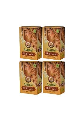 Amina Yellow Ubtan Body Dulhan Speacial 1000 G Pack of 4
