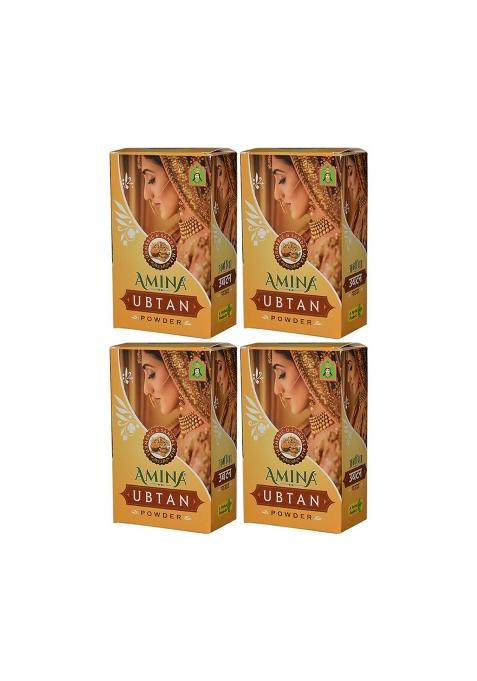 Amina Yellow Ubtan Body Dulhan Speacial 1000 G Pack of 4