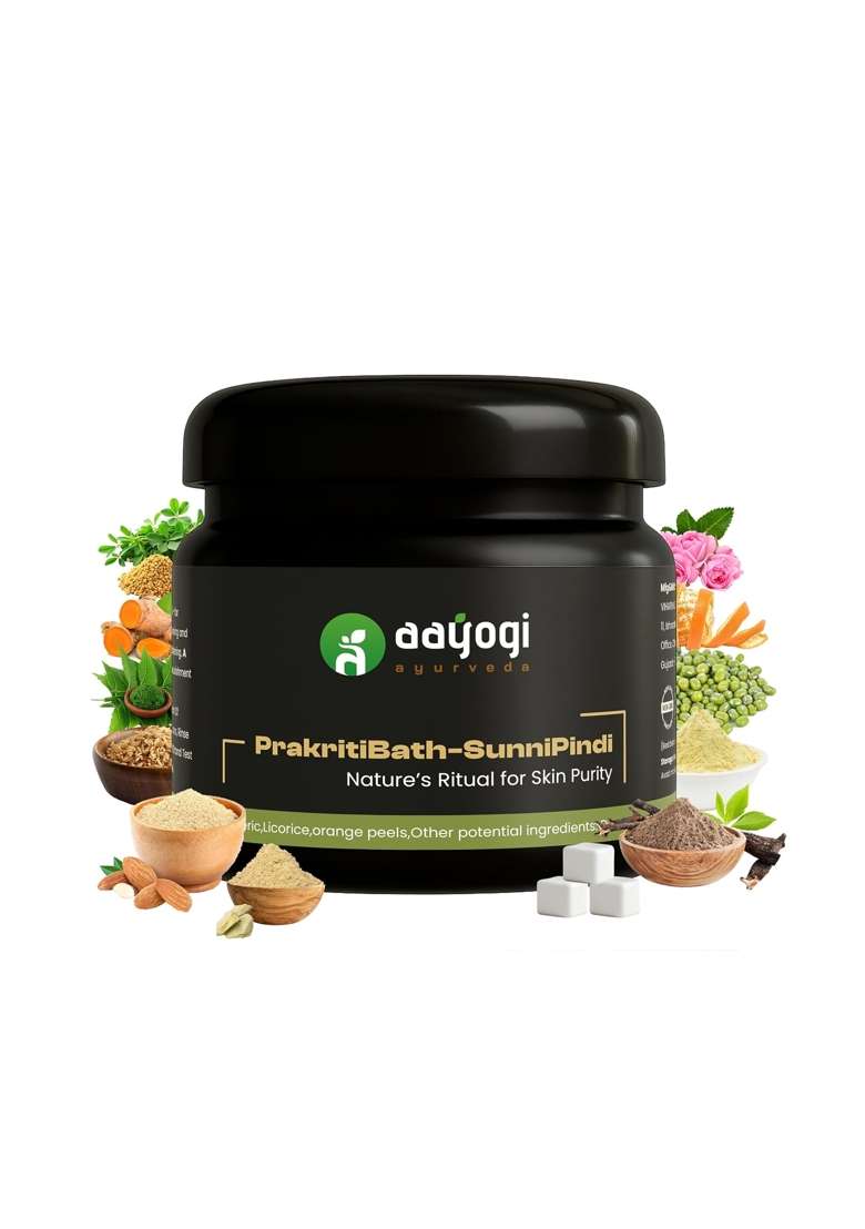 Aayogi Ayurveda Sunnipindi Bathing Powder 100 G Ayurvedic Herbal Bath Powder for Radiant and Healthy Skin - Indya