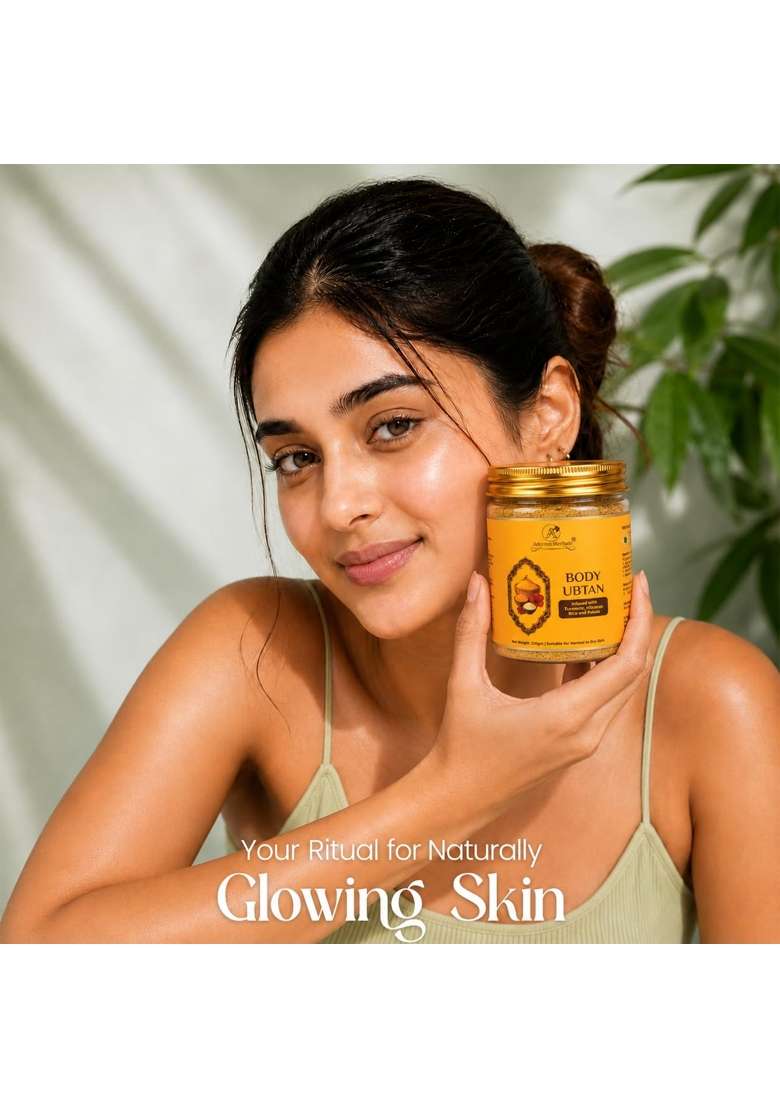 Adornn Herbals Body Ubtan with Turmeric Gram Flour and Sandalwood Ayurvedic Body Pack for Tan Removal Skin - Indya