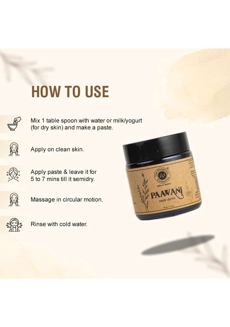 The Daughters Company Paavani Imperial Elegance Facial Ubtan Powder 40G - Indya