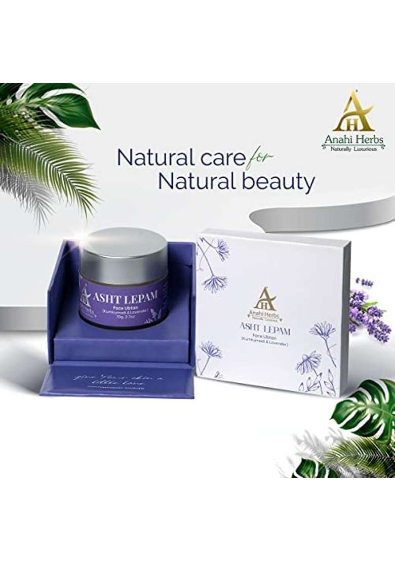 Anahi Herbs Naturally Luxurious Kumkumadi and Lavender for Tan Removal and Skin Brightning 70GM - Indya