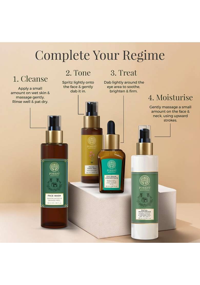 Forest Essentials Hydrating Facial Moisturiser Sandalwood and Orange Peel with SPF 30 PA Plus - Indya