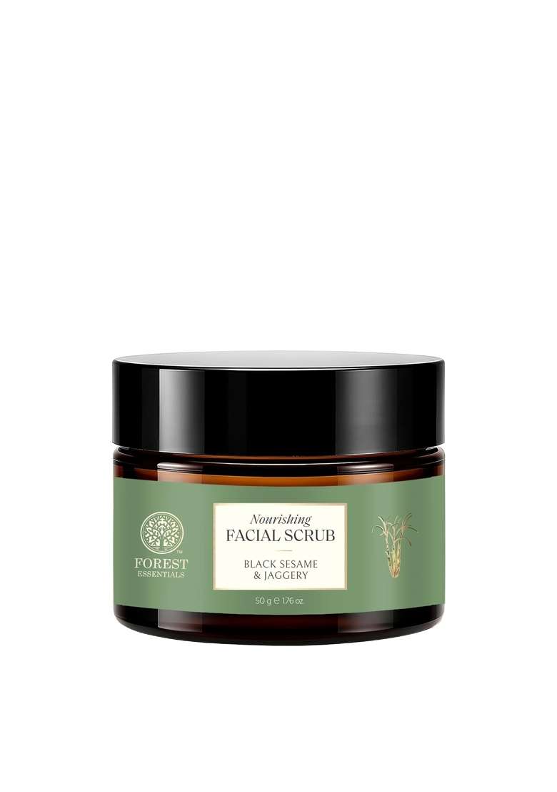 Forest Essentials Nourishing Facial Scrub Black Sesame and Jaggery - Indya