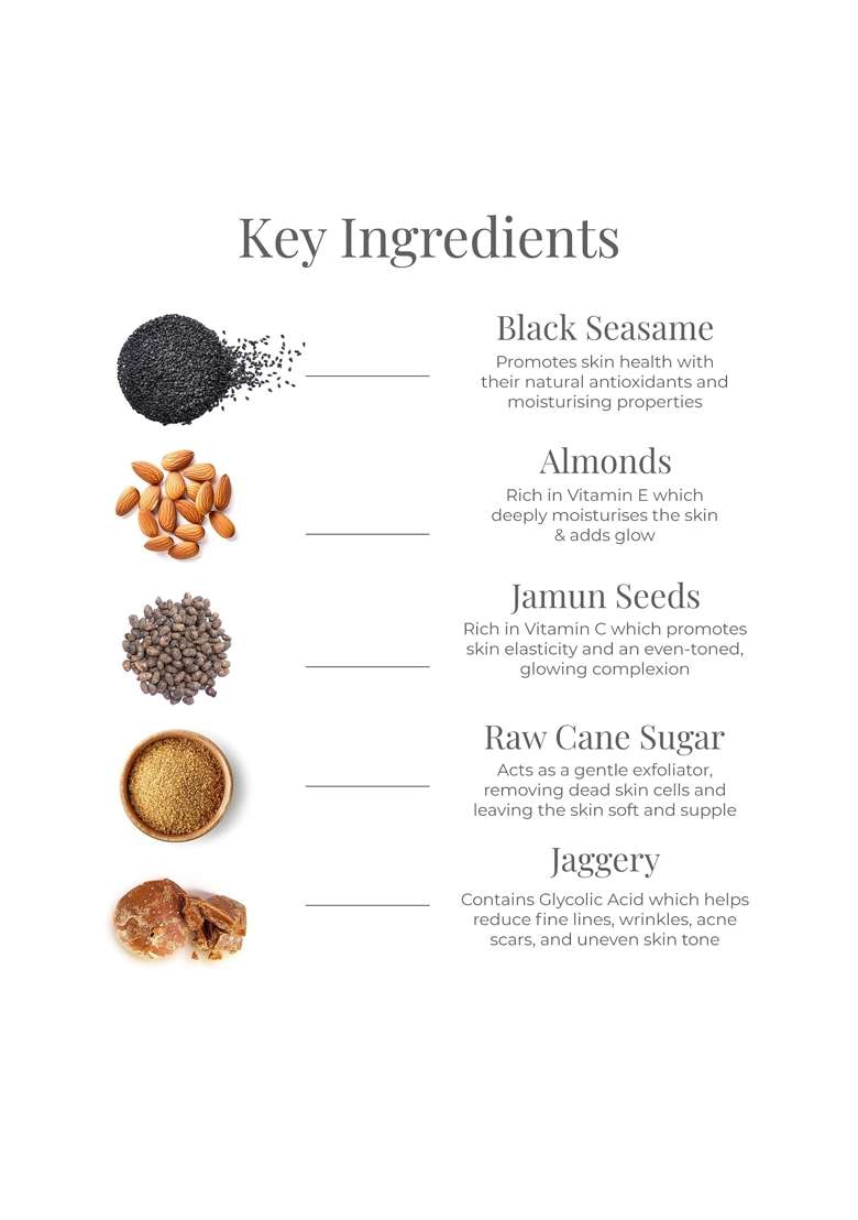 Forest Essentials Nourishing Facial Scrub Black Sesame and Jaggery - Indya