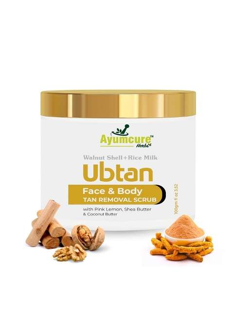 Ayumcure Ubtan Face and Body Tan Removal Scrub for Men and Women