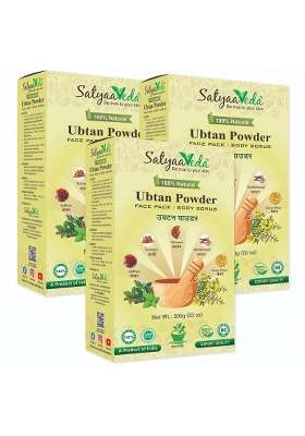 Satyaaveda Ubtan Ayurvedic Face Pack and Body Scrub Herbal Powder