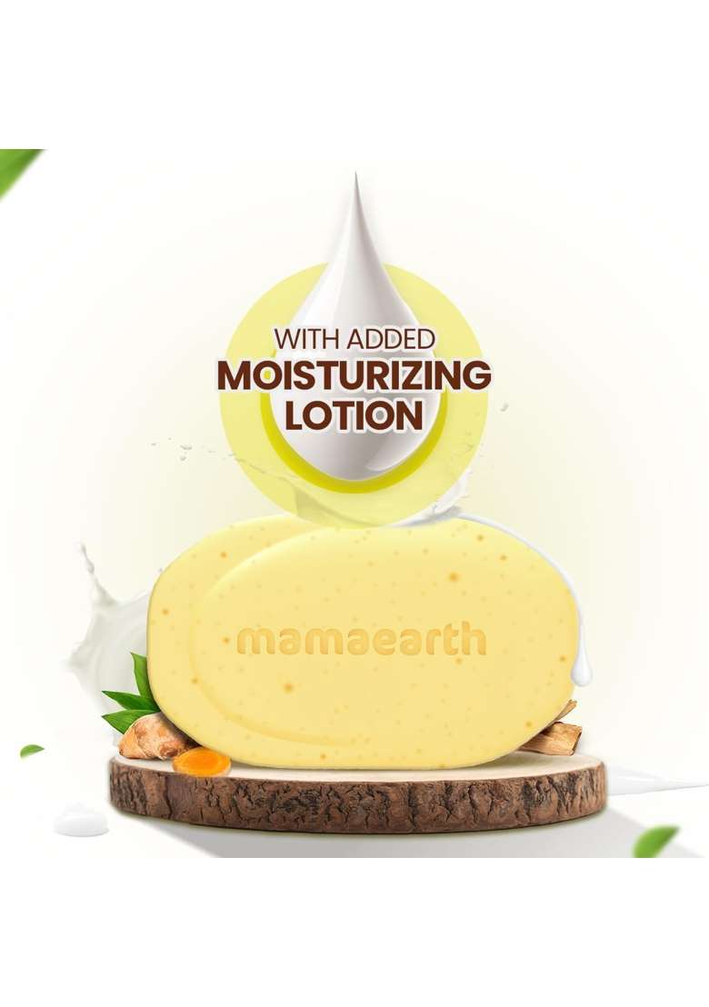Mamaearth Green Ubtan Moisturizing Lotion Soap 125G X 8 Removes Tan Pack of 8 - Indya