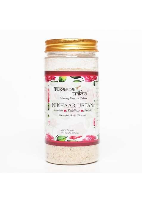 Suparna Trikha Nikhaar Ubtan Herbal Body and Face Scrub with Rose Turmeric Neem and Almond
