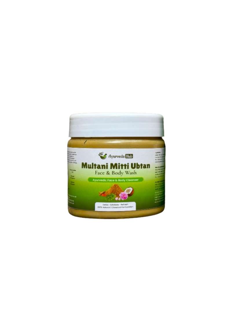 Ayurveda Hub Multani Mitti Ubtan Face and Body Wash 150G Pack of 2 - Indya