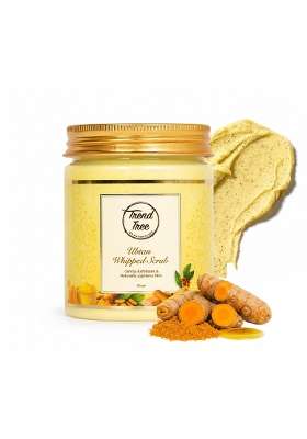Trendtree Ubtan Whipped Scrub with Sandalwood and Turmeric Oil for Gentle Exfoliating Face and Body Cleanser