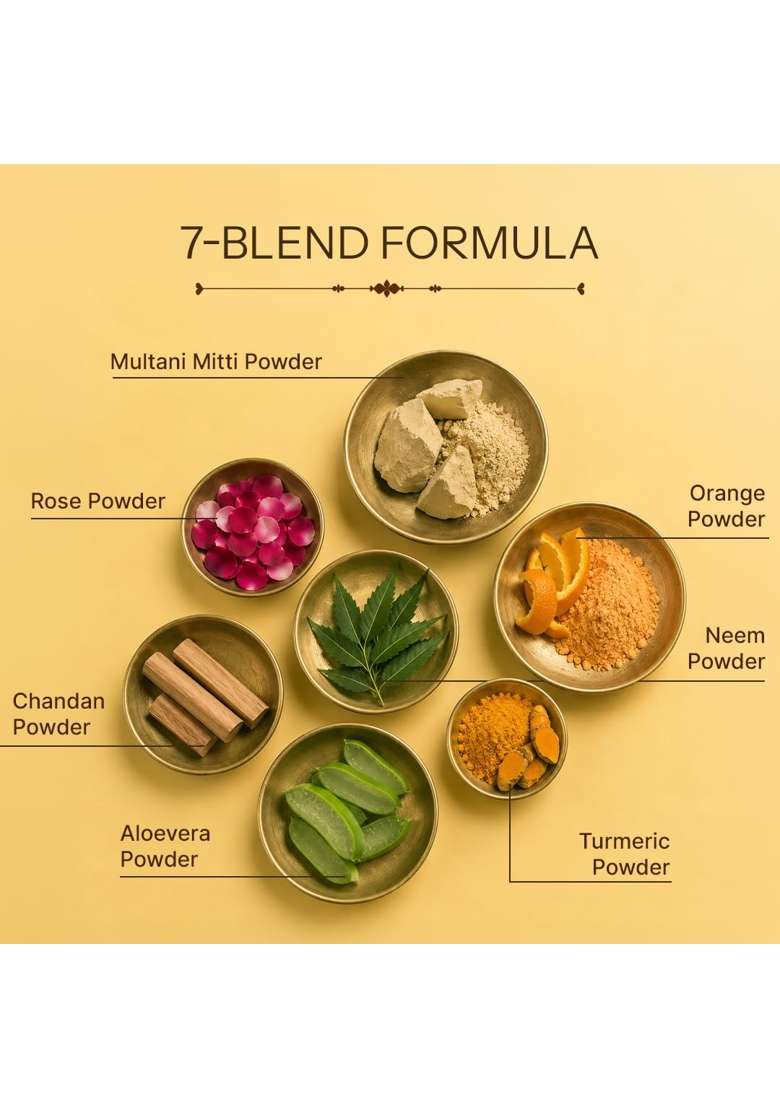 Trendtree Ubtan Exfoliating Powder Heritage Beauty Ritual with Sandalwood Rose and Multani Mitti for Smooth - Indya