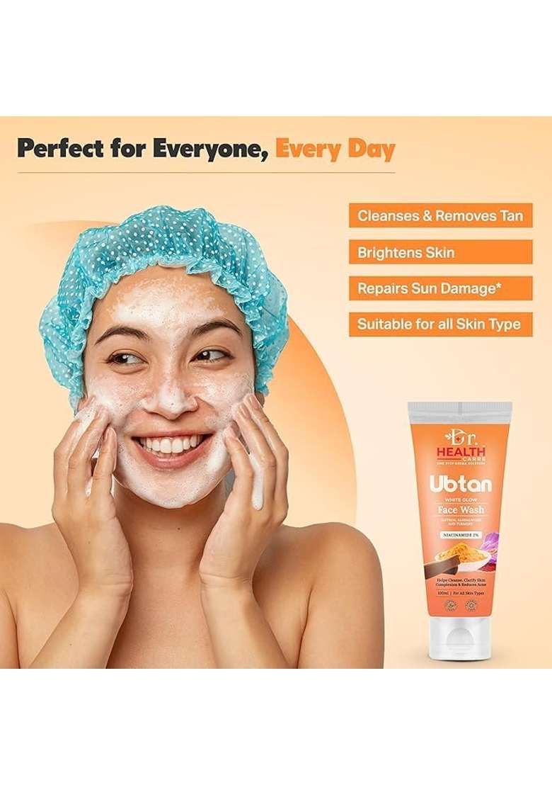 Dr Health Orange Care Ubtan Face Wash for Women and Men Pack of 3 - Indya
