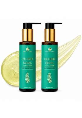 Nature Sage Kumkumadi Tailam Facial Cleanser Ayurvedic Face Wash with Kumkumadi Tailam Saffron Pack of 2