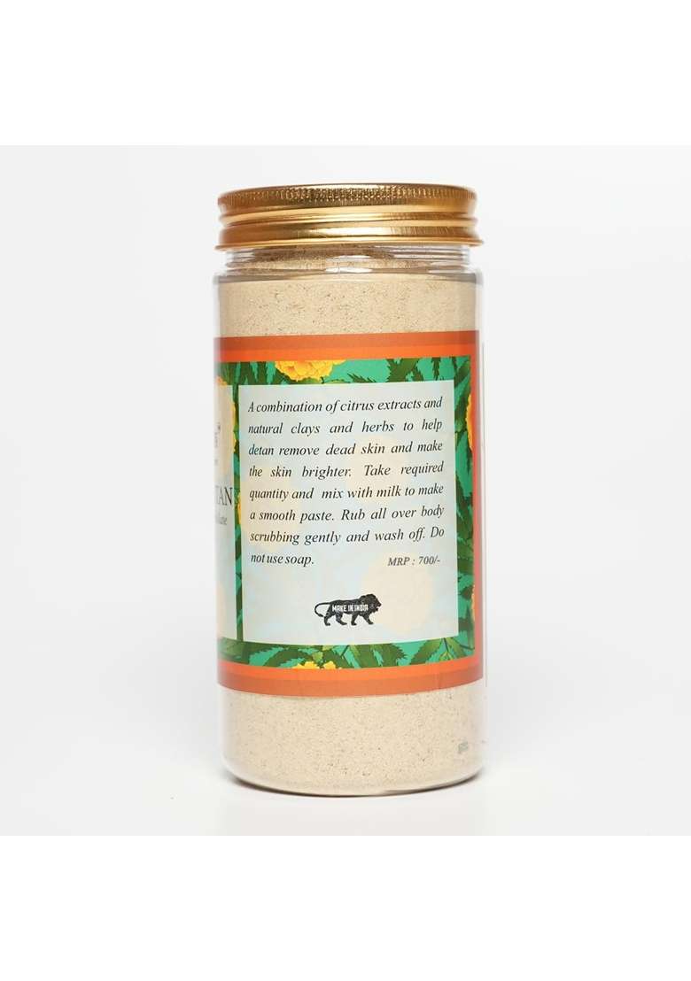 Suparna Trikha Gaurangi Ubtan Herbal De Tan and Brightening Body Polisher with Orange and Lemon Peel Neem - Indya