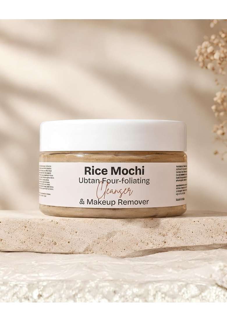 Pastel JADE Rice Mochi Ubtan Four Foliating Cleanser Facewash and Makeup Remover - Indya