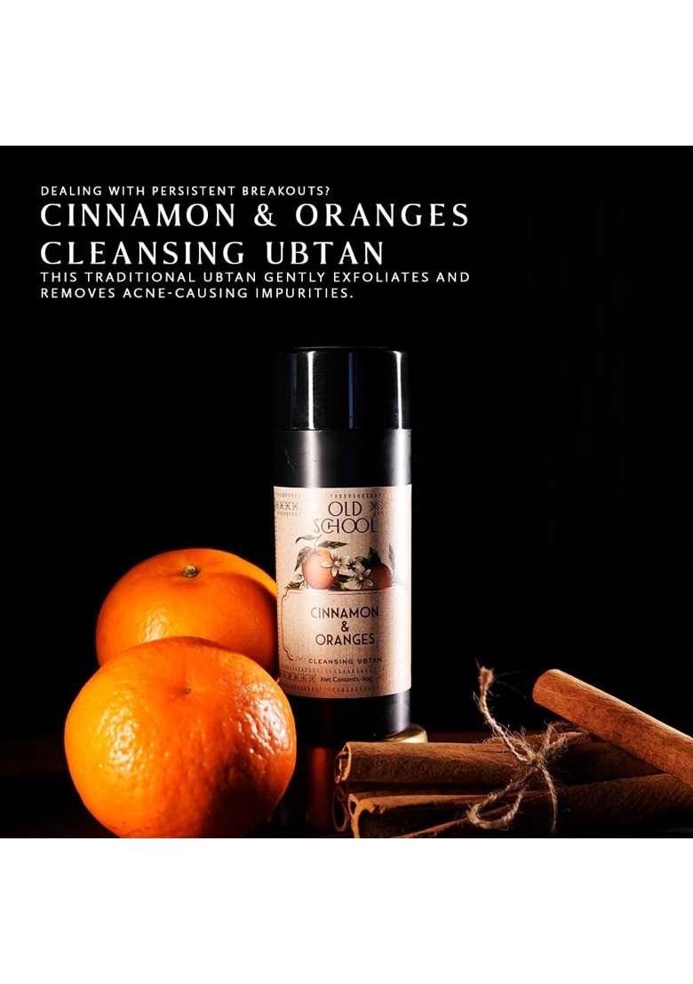 Old School Rituals Cinnamon and Oranges Cleansing Ubtan Exfoliating Face Wash Powder - Indya