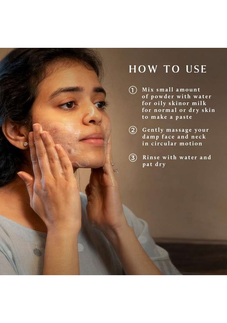 Old School Rituals Cinnamon and Oranges Cleansing Ubtan Exfoliating Face Wash Powder - Indya